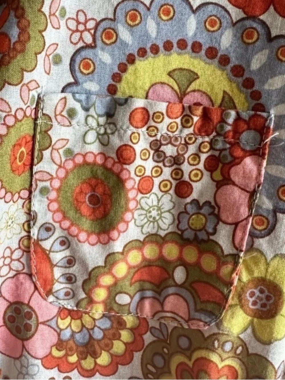 Floral Paisley Short Sleeve Women's Top in Multi-Color - Picture 3 of 9